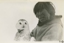 Image of Eskimo [Inuk] and Arctic Owl
